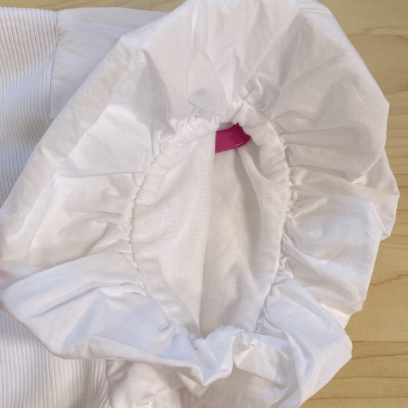 ZARA Puff Shoulder Crop Top - Picture 5 of 7